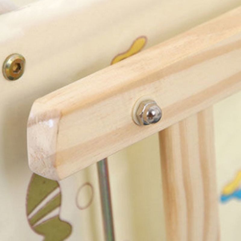 Solid Wood Rectangle Crib Cradle Gliding Crib Cradle for Baby