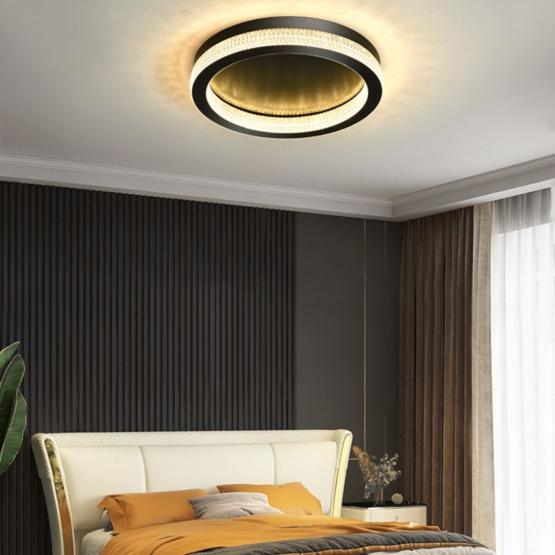 Modern Style Ceiling Light 1-Light Ceiling Mount Light with Acrylic Shade for Living Room