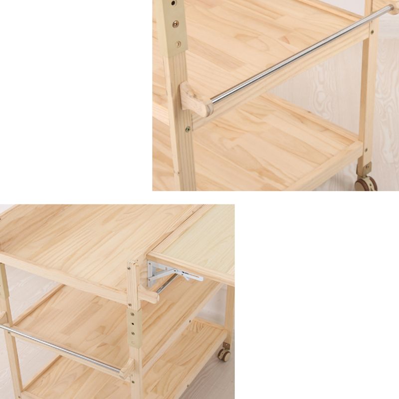 Wooden Baby Changing Table Modern Baby Changing Table with Safety Rails