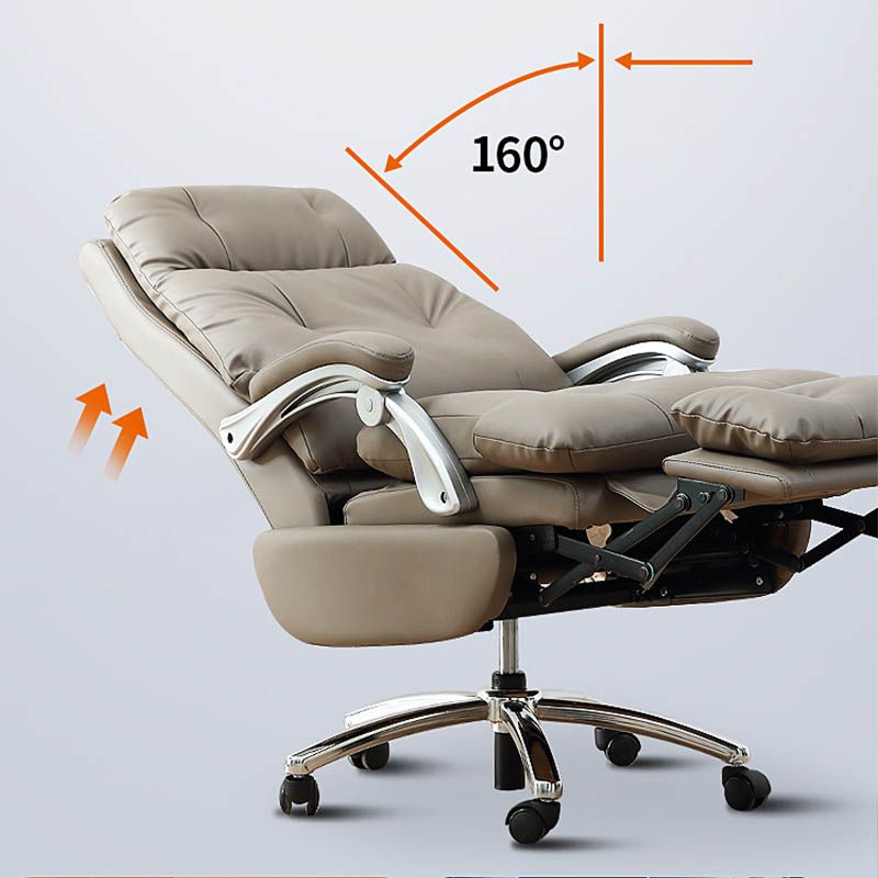 Modern Swivel Chair Adjustable Seat Height Footrest Office Chair with Wheels