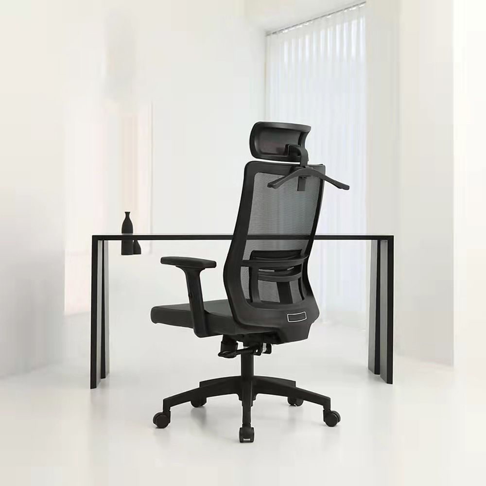 Modern Computer Chair Adjustable Armrest Chair Nylon Desk Chair