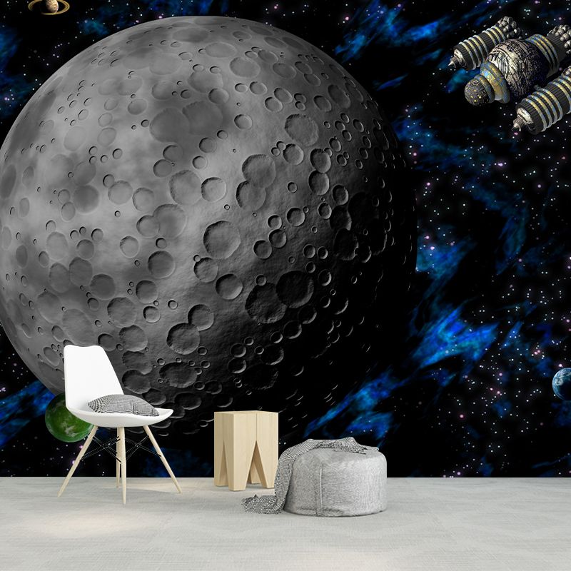 Universe Mural Wallpaper Novelty Style Mildew Resistant for Dining Room