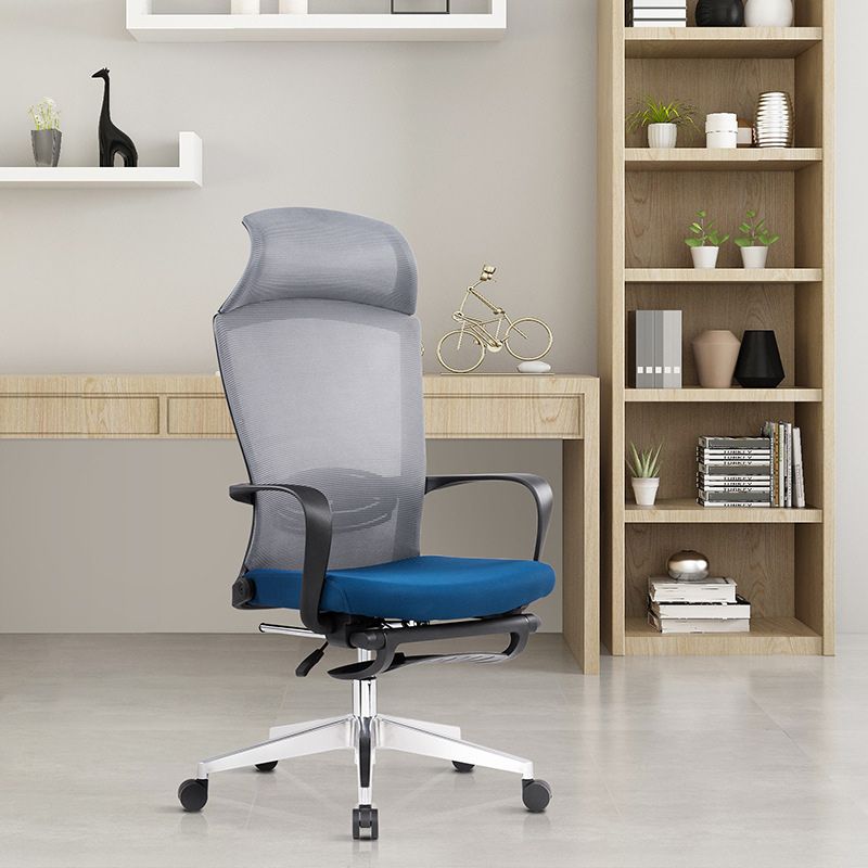 Modern Pillow Included Chair with Wheels High-Back Mesh Desk Chair