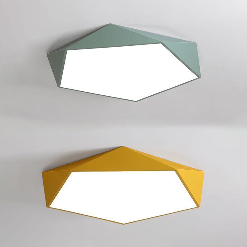 Geometric Flush Mount Contemporary Metal Flush Ceiling Light Fixture