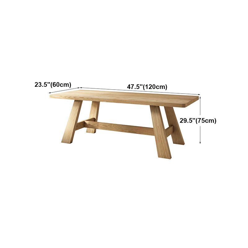 Modern Style Office Desk Solid Wood Trestle Desk for Home Use