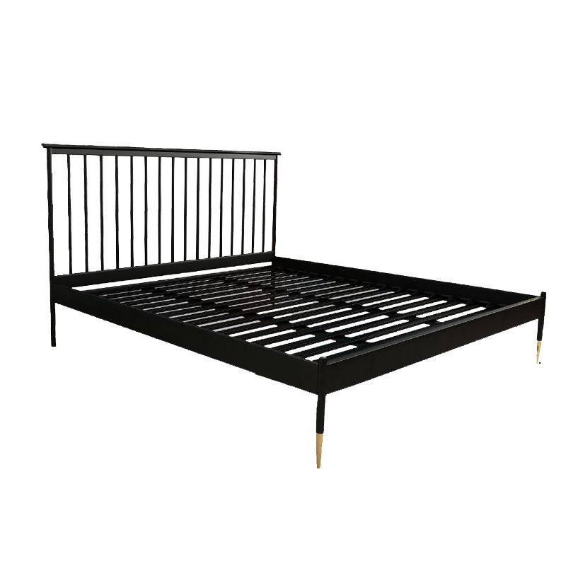 Modern Slat Standard Bed No Theme Metal Tall Clearance Panel Bed