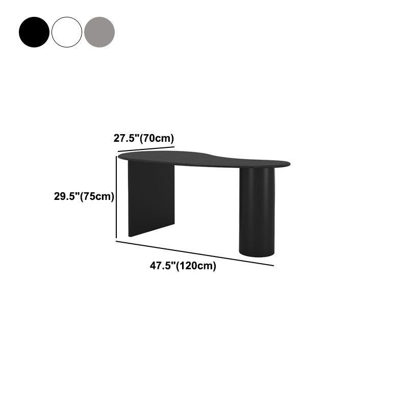 Solid Wood Industrial Office Desk Free Form Fixed Writing Table