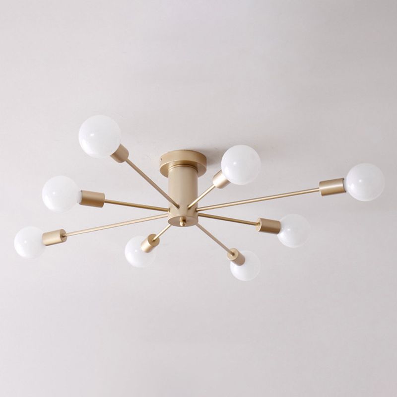 Molecular Styling Minimalism Flush-mount Light Open Bulb Design Living Room Ceiling Lamp