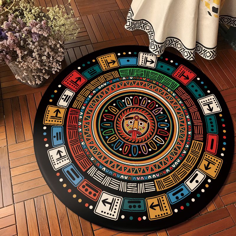 Alfombra creativa de clasicismo tribal colorido alfombra antideslizante de alfombra del suroeste para decoración del hogar