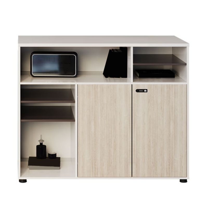 Modern File Cabinets Solid Wood Solid Color Vertical File Cabinet with Key Lock