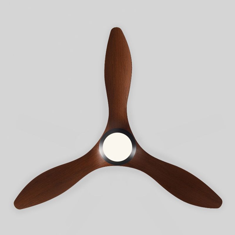 Fan Shape Metal Ceiling Fan Modern Style 1 Light Ceiling Mount Fan Fixture for Living Room