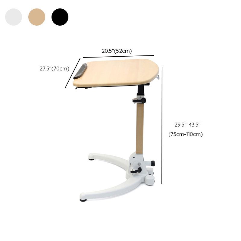 Art Desk with Casters 20.5"W Kids Desk Adjustable Lap Desk Wood and Metal Desk