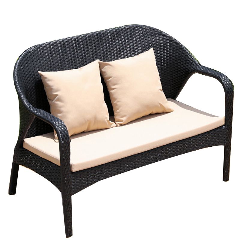 Rattan Patio Sofa Modern Style Minimalist Villa Outdoor Patio Sofa