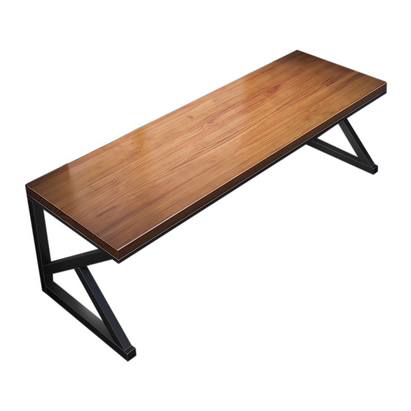 Solid Wood Rectangular Gaming Desk 29.53-inch Tall Writing Desk