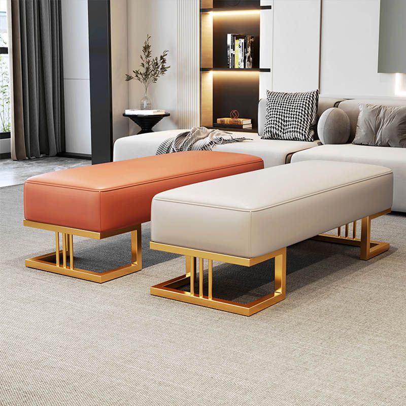 Rectangle Bedroom Bench Modern Seating Bench with Upholstered