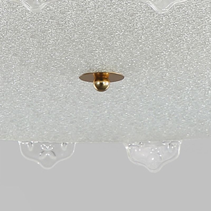 Nordic Glass Ceiling Lighting Fixture Minimalist Flush Mount Light Fixture for Bedroom