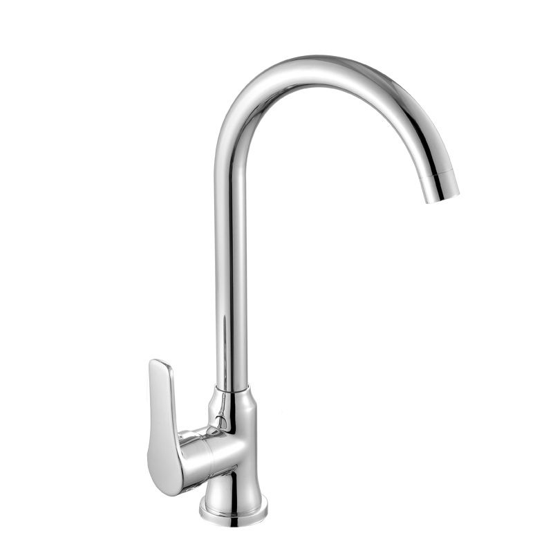 Modern Kitchen Bar Faucet 304 Stainless Steel Lever Handles High Arch Kitchen Faucet