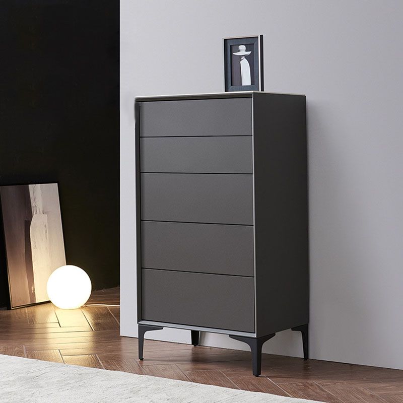 Bedroom Contemporary Stone Storage Chest Vertical Chest with Drawers