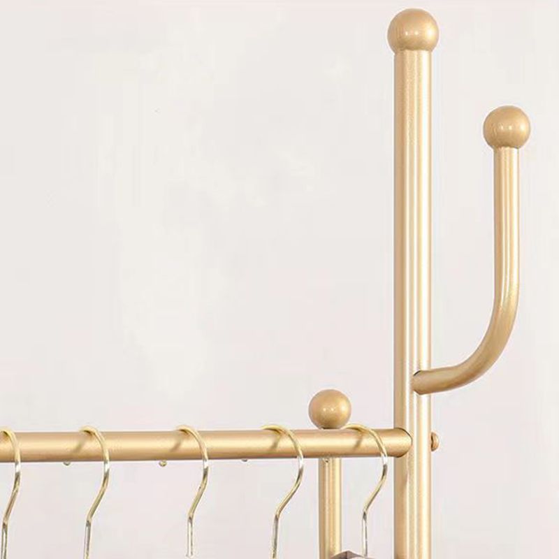 Gorgeous Bedroom Coat Rack Hooks Metal Coat Rack with Storage Basket