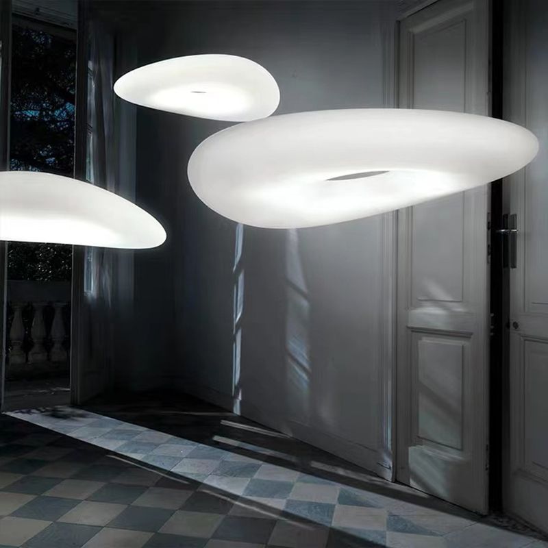 Weiße LED Hanging Lampe moderne Kunststoff Kronleuchter Anhänger Licht für Schlafzimmer