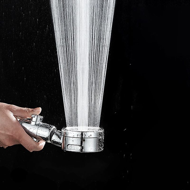 Modern Handheld Shower Head Sliver Round Standard Shower Heads