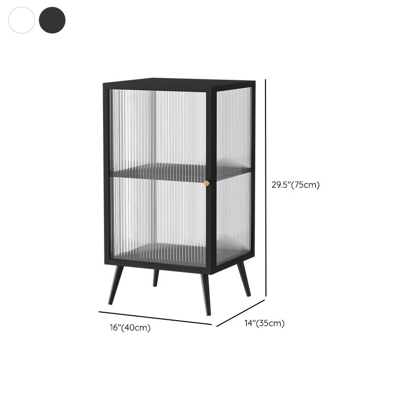 Modern Storage Cabinet Glass Door Display Cabinet for Dining Room