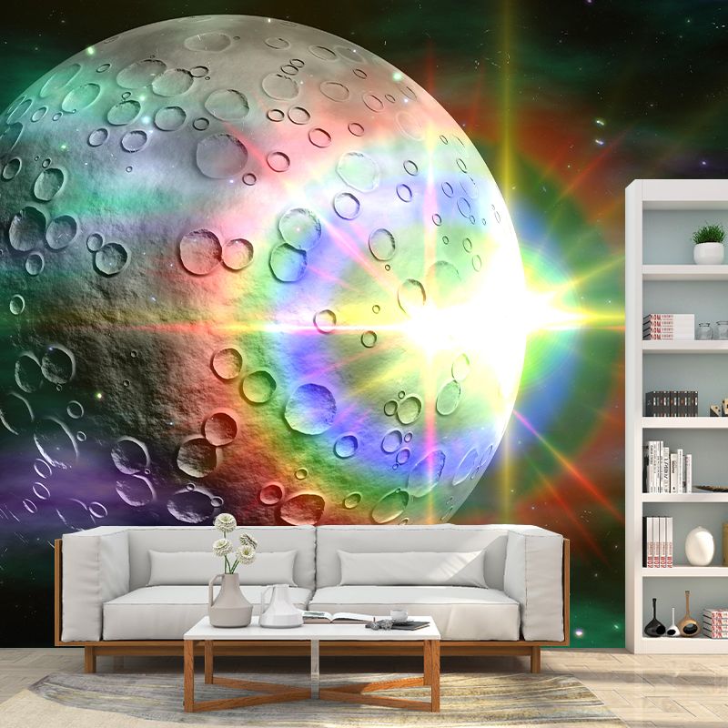 Universe Wall Mural Wallpaper Novelty Style Mildew Resistant for Accent Wall