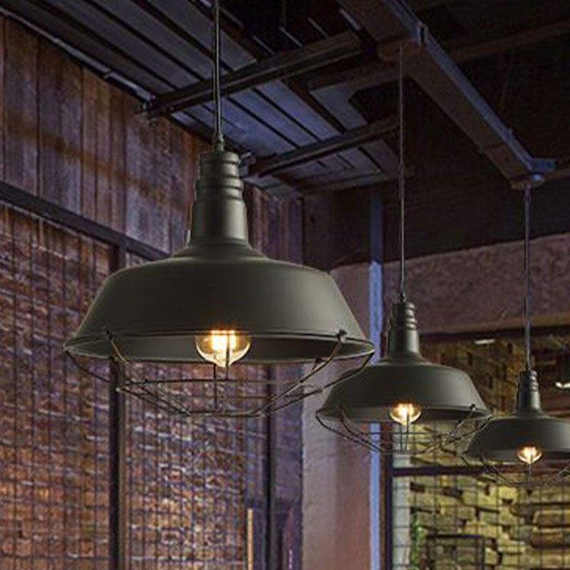 1 Light Ceiling Pendant Creative Industrial Style Metal Pendant for Restaurant