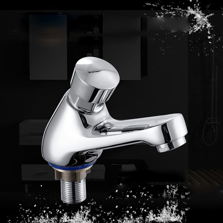 Modern Vessel Sink Faucet Brass Knob Handle Low Arc Basin Lavatory Faucet