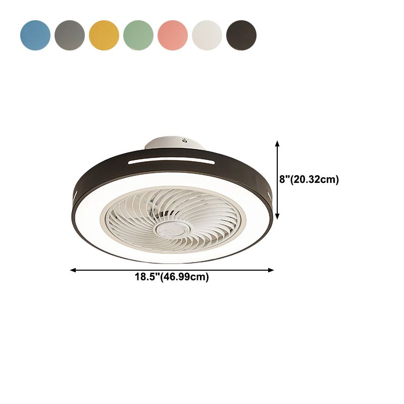 1-Light Ceiling Fan Light LED Ceiling Mount Lamp with Acrylic Shade for Bedroom