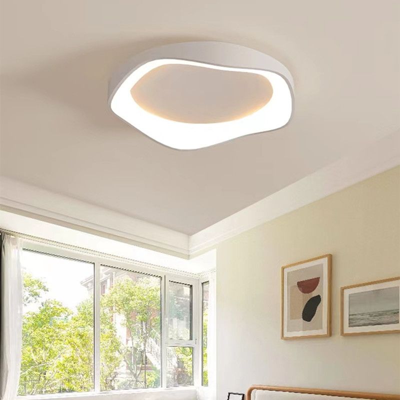 LED Ceiling Light Modern White Ceiling Mount Light with Acrylic Shade for Bedroom