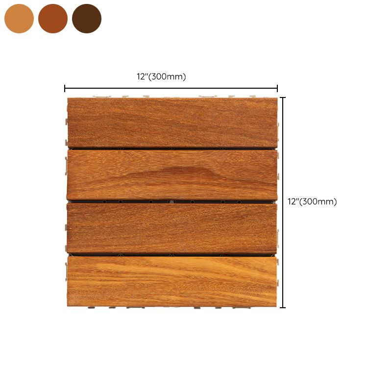 Outdoor Patio Flooring Tiles Interlocking Wooden Decking Tiles