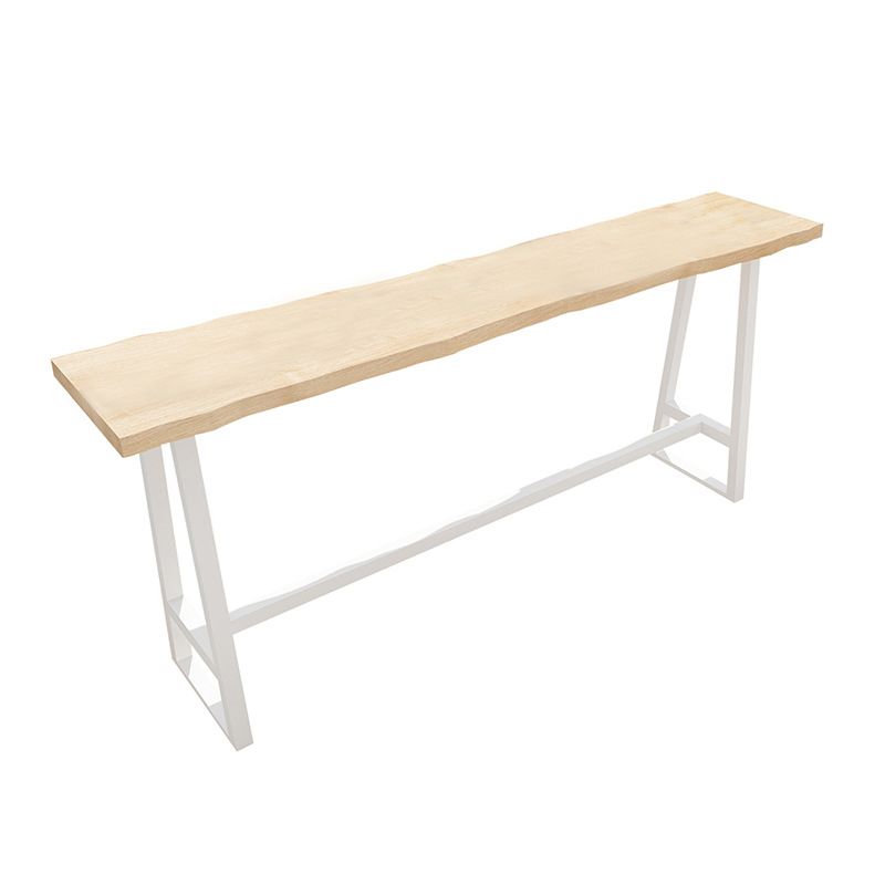 Wood Rectangle Top Counter Table 42-inch Height Contemporary Bar Table