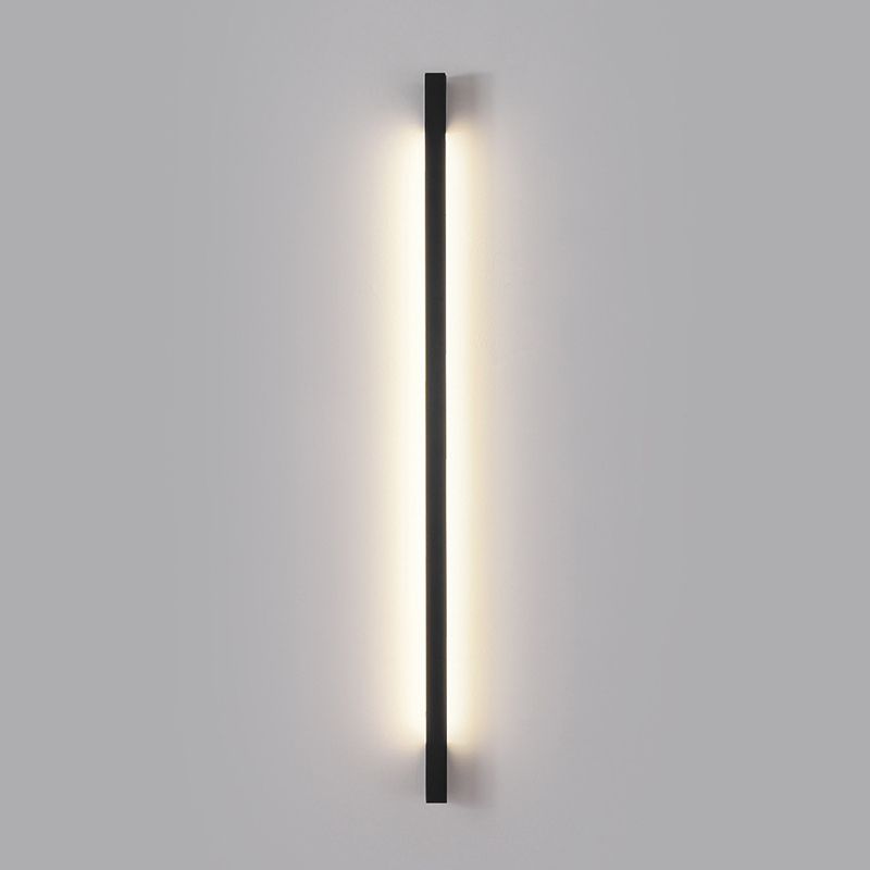 Modern Linear Vanity Lamp Metal 1-Light Vanity Wall Lights for Bathroom