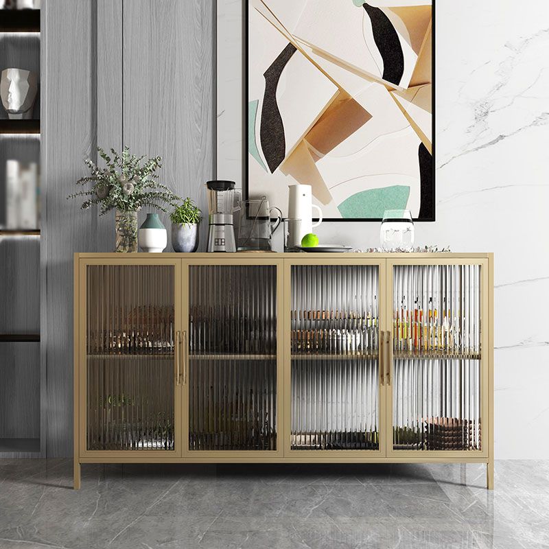 33.43"H Sideboard Modern Style Dining Server with Cabinets for Kitchen and Dining Room