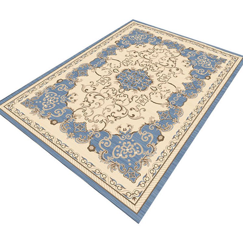 Tapis vintage multicolore Polypropylène Géométrique Tapis de support antidérapant Papier lavable pour chambre