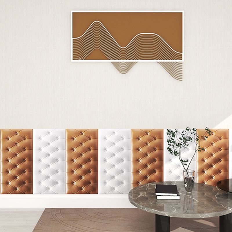 Upholstered Wall Panel Modern Minimalist Home Living Room Bedroom Wall Plate (4-pack)