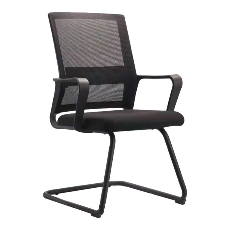 Contemporary Arm Chair Breathable AirGrid Upholstered Black Desk Chair