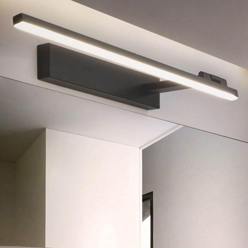 Lámpara lineal acrílica de tocador de tocador 1 luces minimalismo lámpara montada en la pared para baño