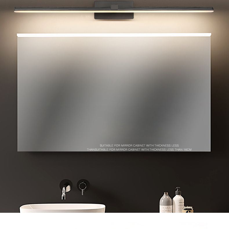 Accesorio de iluminación de pared de baño lineal led metal simplicidad estilo pared apliques luz