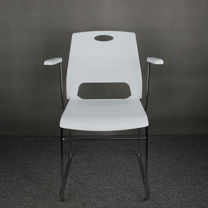 Modern Plastic and Steel Desk Chair with Low Back Home Office Chair