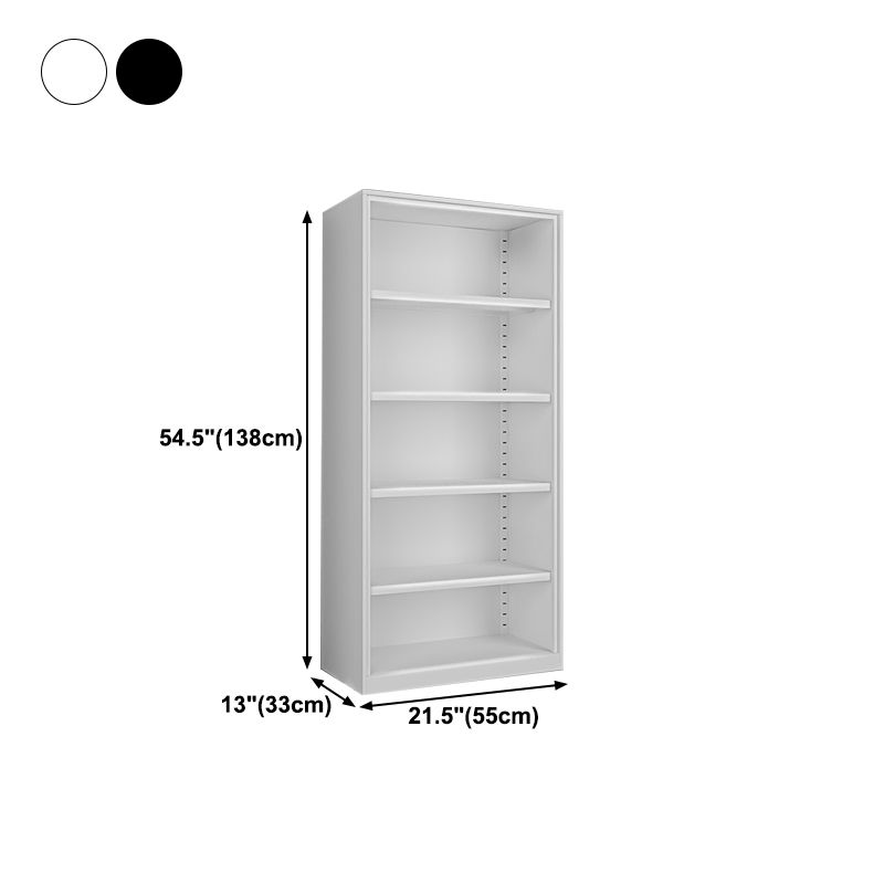 Closed Back Bookshelf Contemporary Style Bookcase for Study Room Office