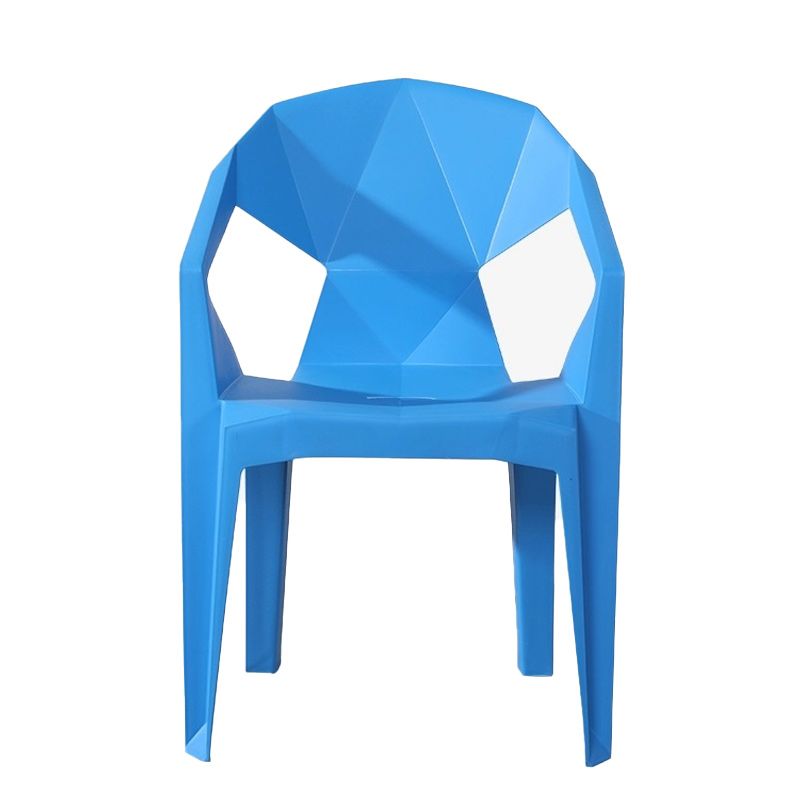 Modern Style Arm Chair Plastic Indoor Stackable Dining Chair