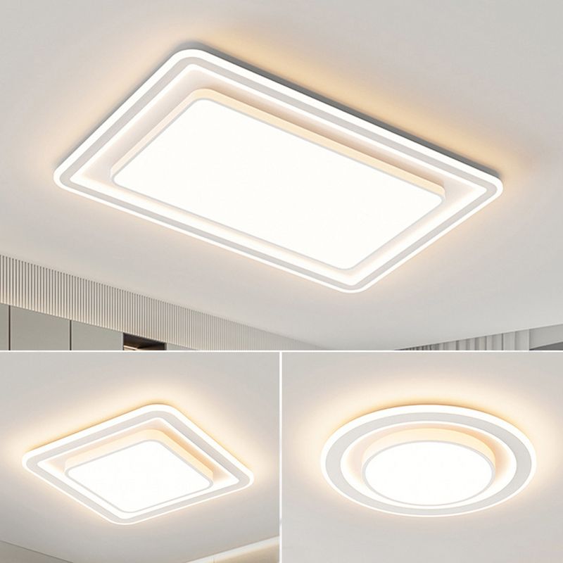 Geometric Flush Mount Simplicity Metal Flush Ceiling Light Fixture