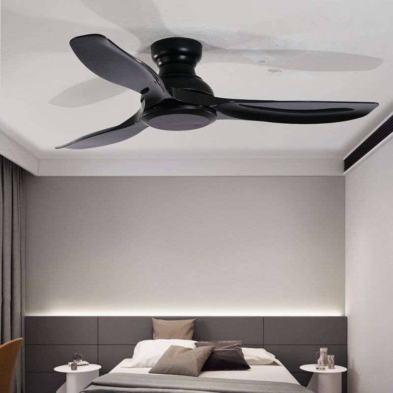 Kids Style Geometry Ceiling Fan Light Metal 1 Light LED Flush Light for Bedroom