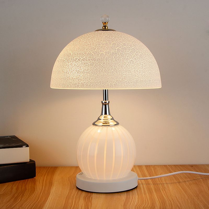 Dome Night Table Lamps Modern Style Glass 1 Light Table Lamp