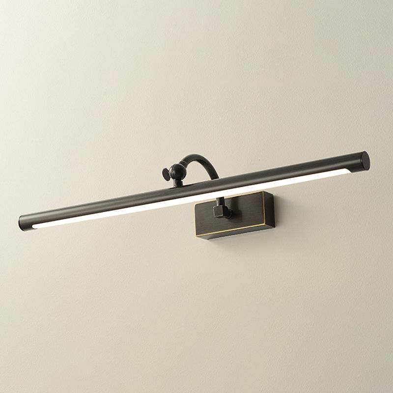 Lineaire schaduw metalen wand sconce moderne stijl 1 licht spiegel wand gemonteerd verlichtingsarmatuur