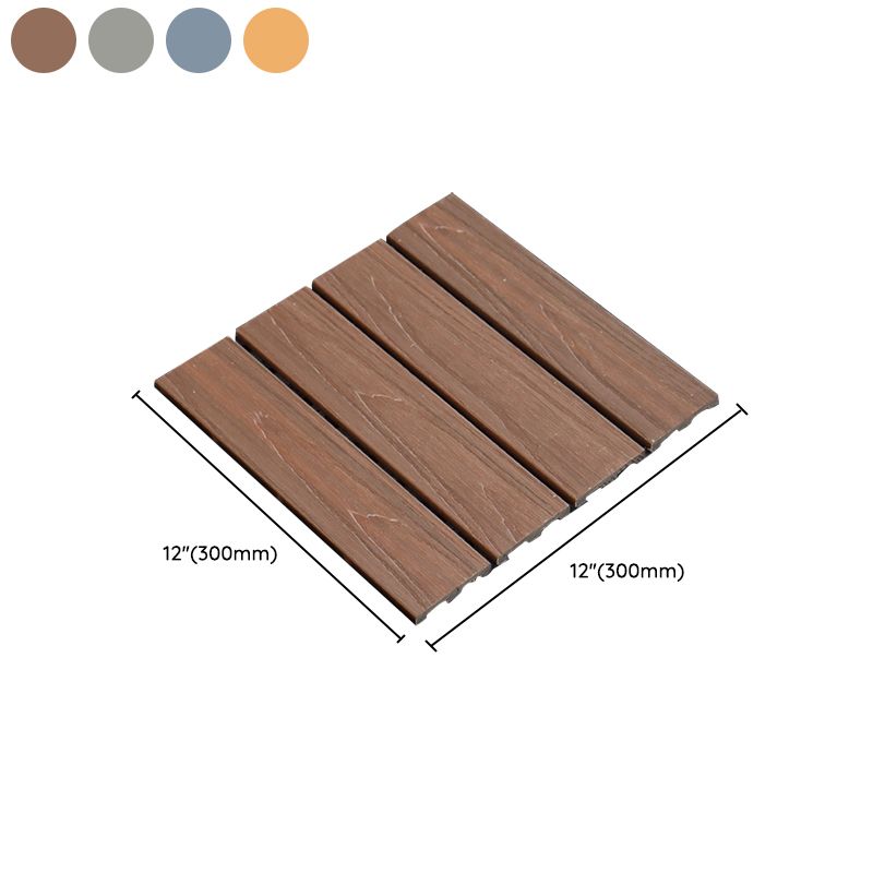 Square Snapping Patio Flooring Tiles Striped Pattern  Flooring Tiles