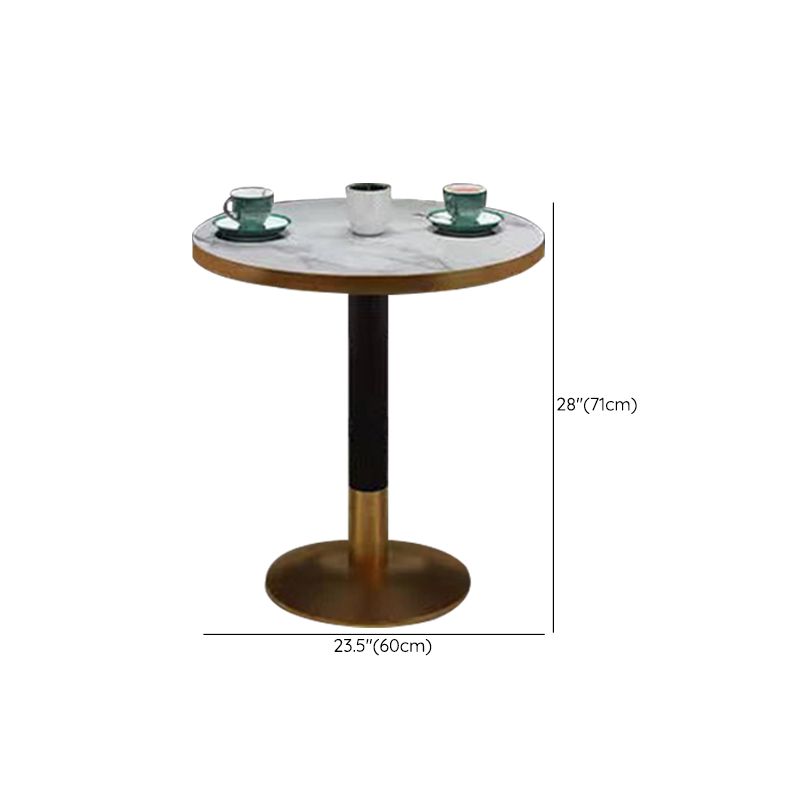 3 Piece Dining Room Table and Chair Set, Contemporary Round Shape