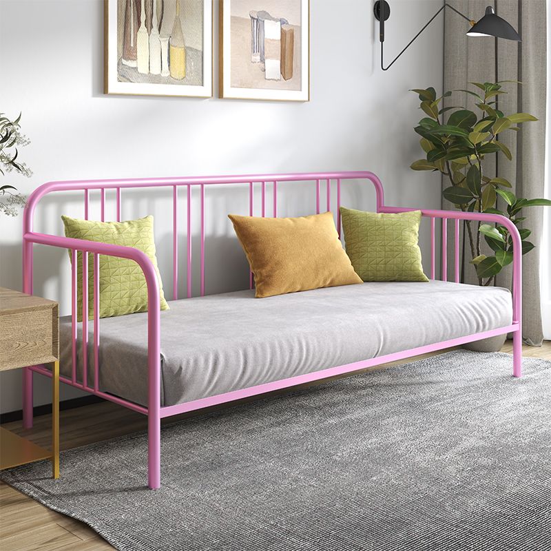 Scandinavian No Theme Kid Bed Metal Frame Solid Color Daybed